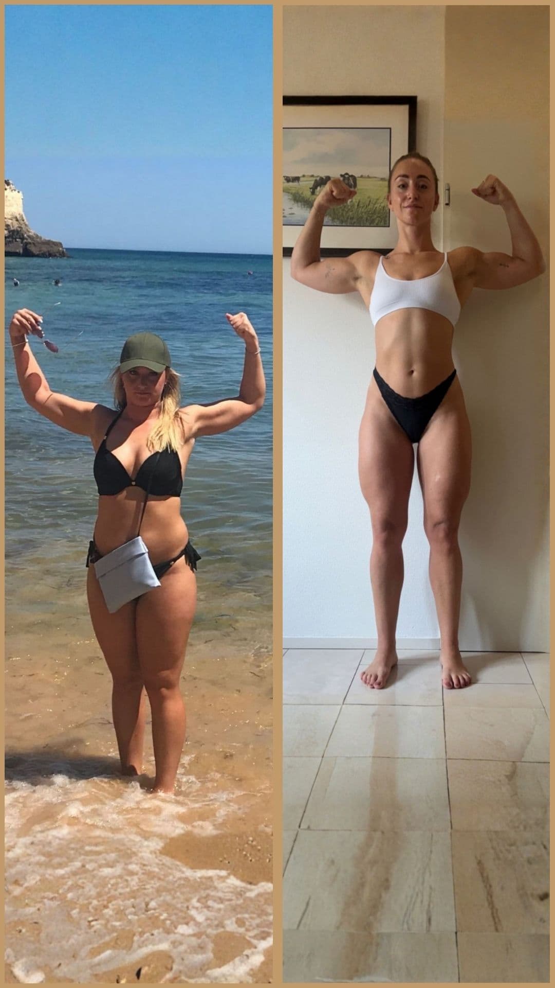 Kaylee voor en na transformatie