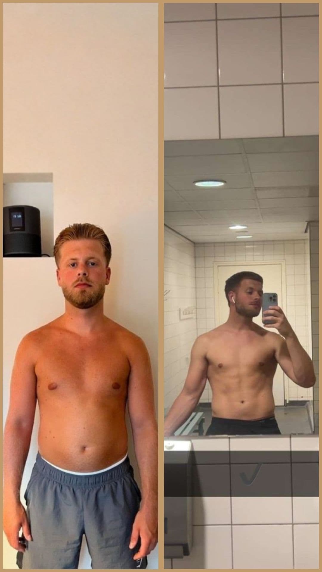 Davey voor en na transformatie